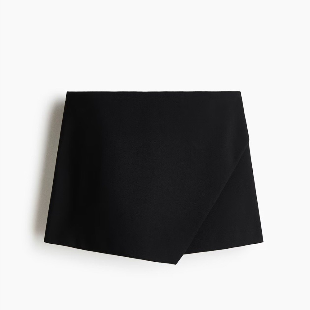H and M Black Asymmetrical Mini Romper